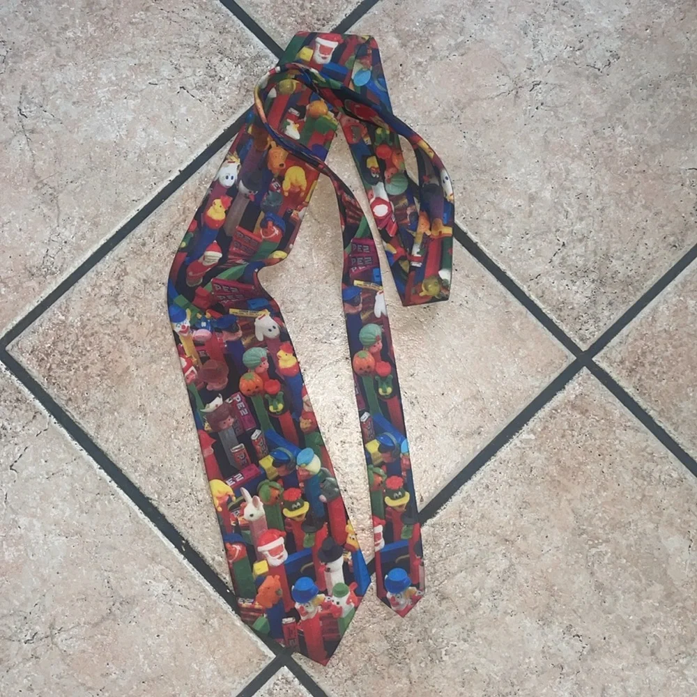 PEZ necktie Ralph Marlin Red Cartoon Tie Accessories